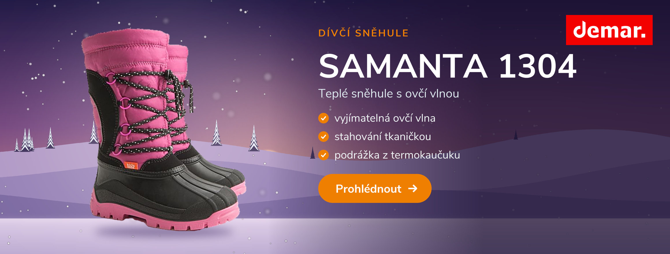 Dívčí sněhule Demar SAMANTA 1304